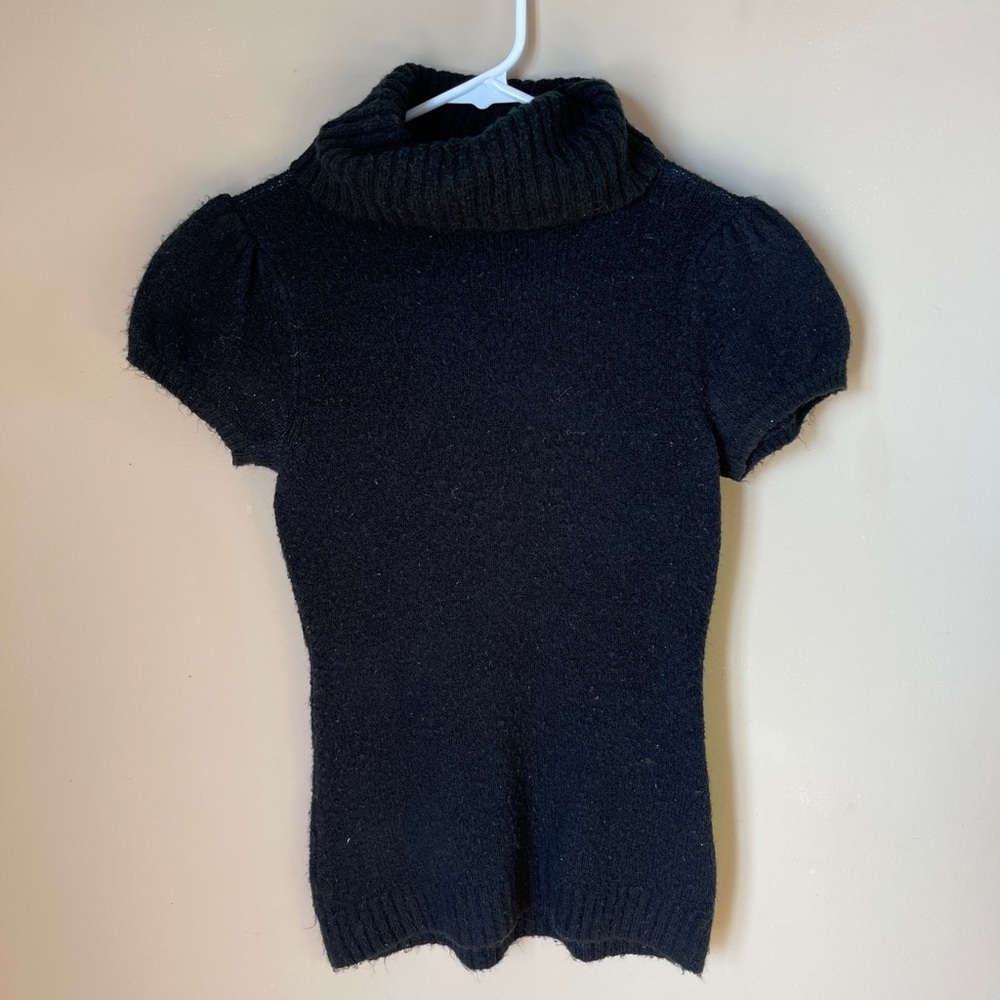Black turtle neck sweater